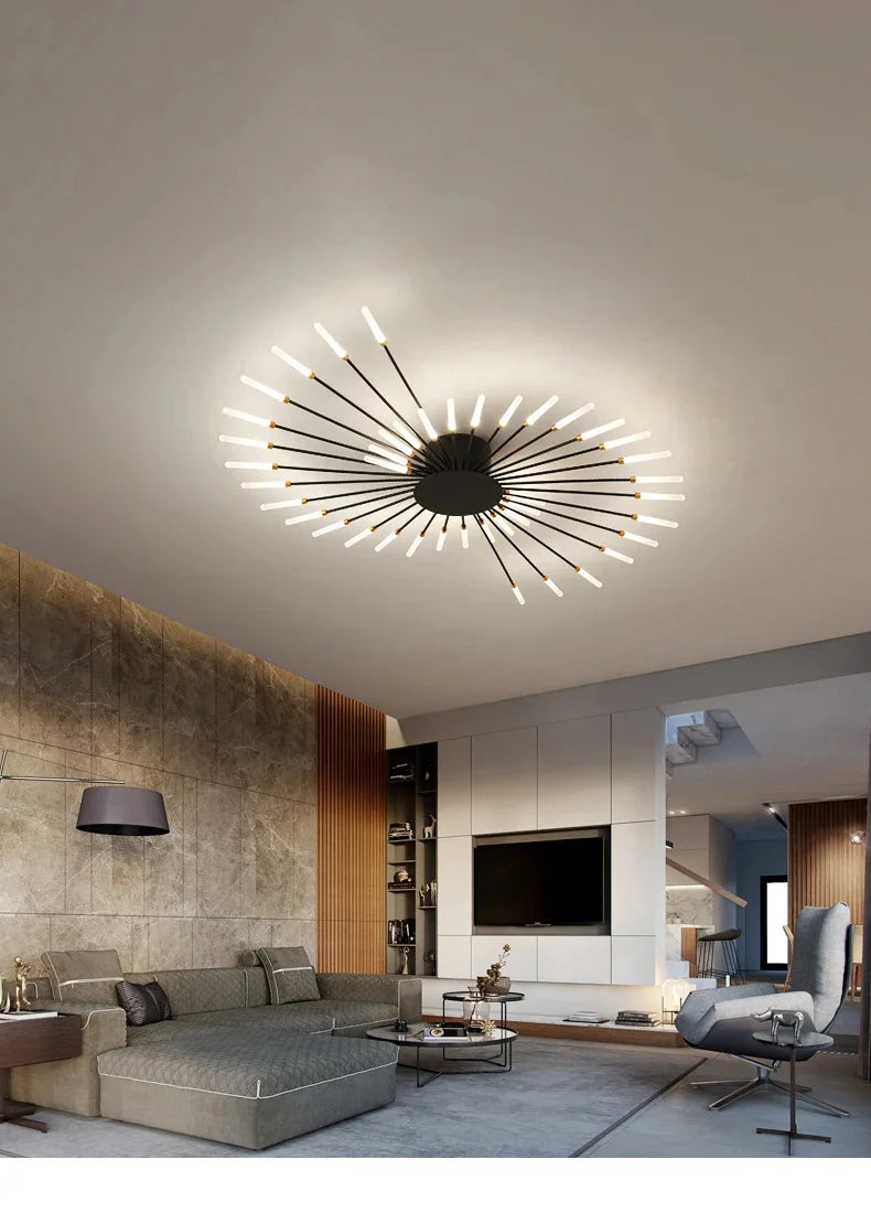 Modern Art Ceiling Light LED Luster Indoor - Shine Room