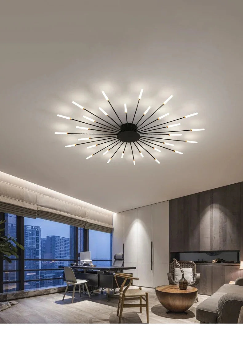 Modern Art Ceiling Light LED Luster Indoor - Shine Room