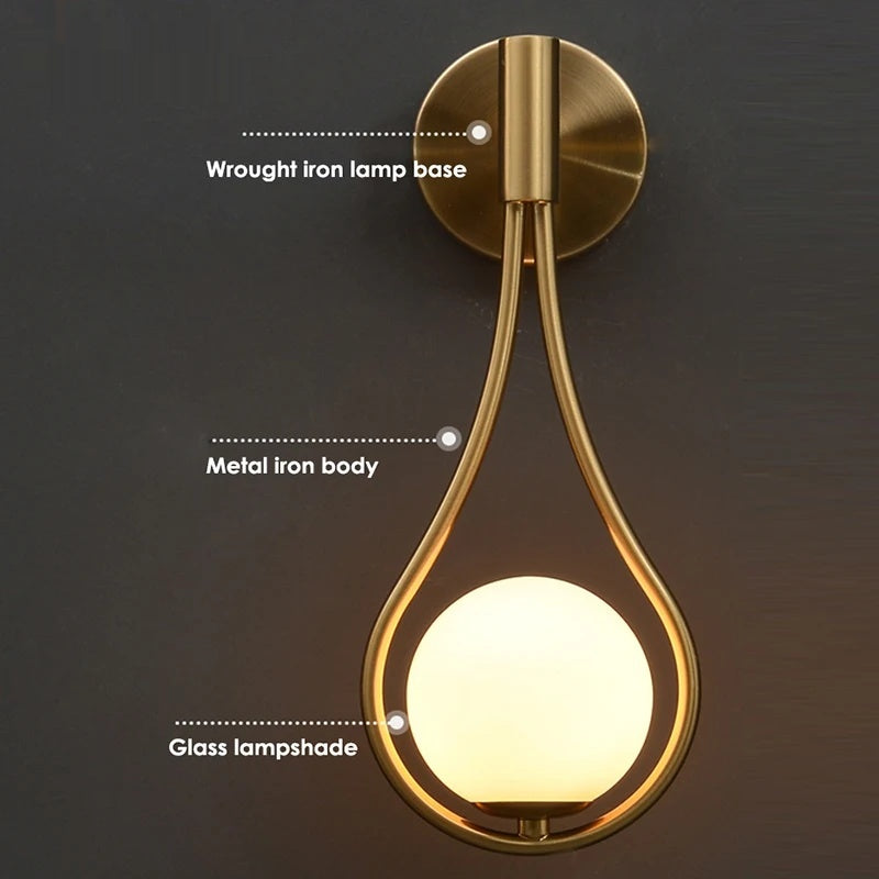 Modern G9 Gold Sconce Lighting Fixture Nordic Style - Shine Room