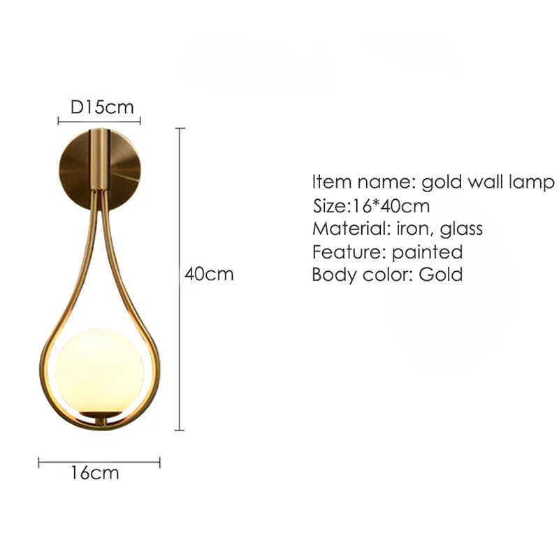Modern G9 Gold Sconce Lighting Fixture Nordic Style - Shine Room