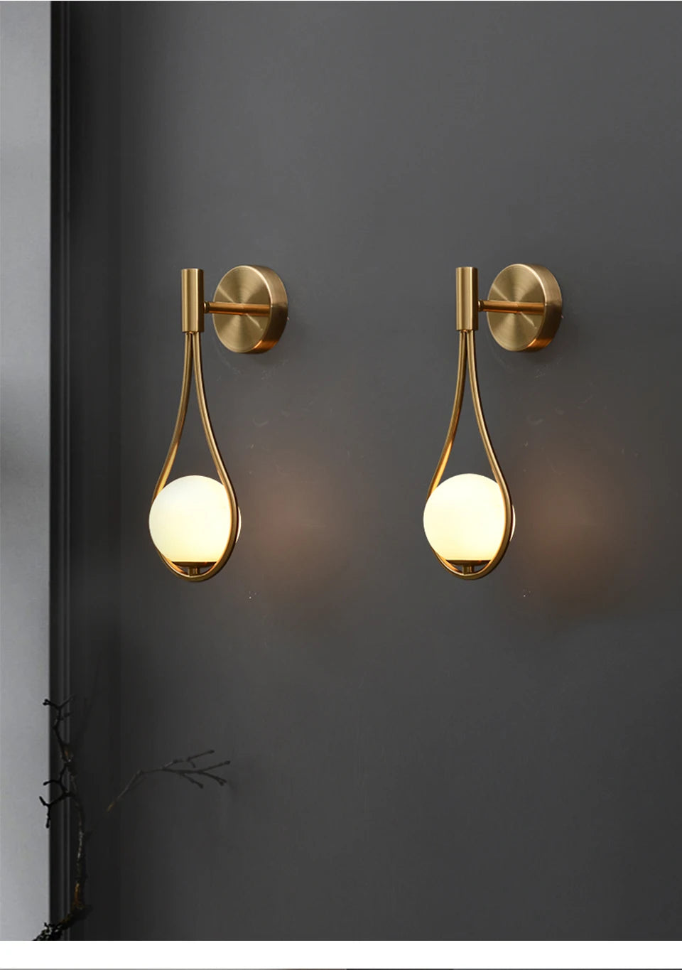 Modern G9 Gold Sconce Lighting Fixture Nordic Style - Shine Room