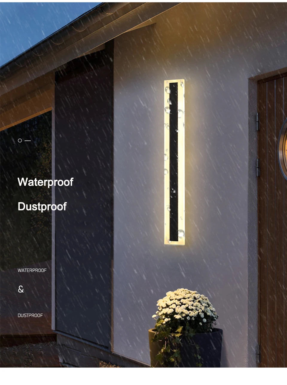 Modern LED Long Wall Lamp IP65 Waterproof - Shine Room
