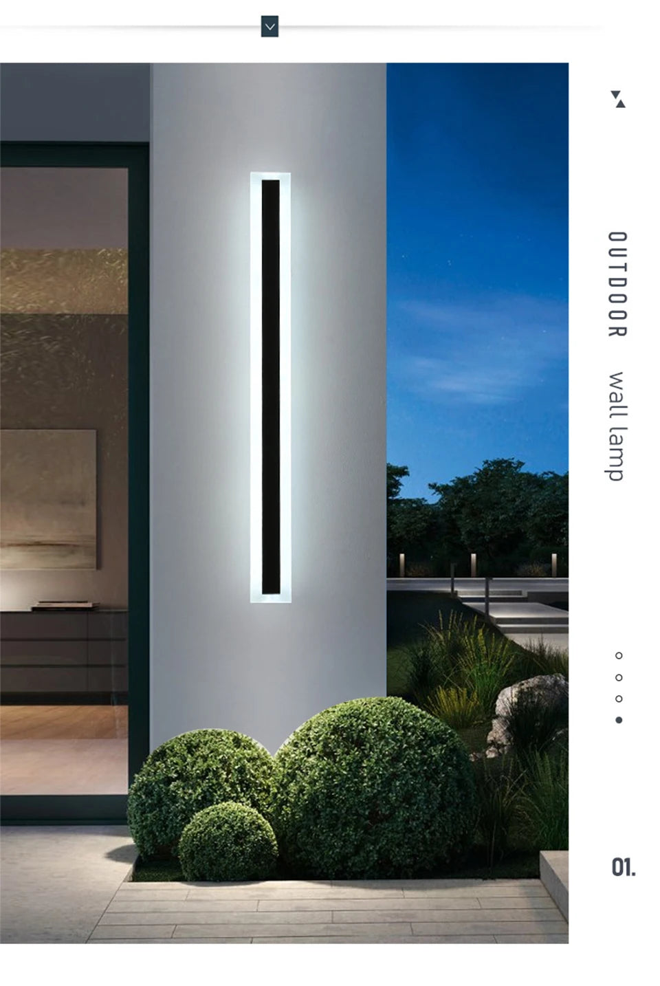 Modern LED Long Wall Lamp IP65 Waterproof - Shine Room