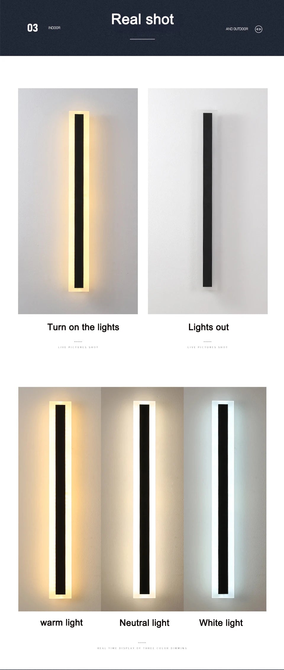 Modern LED Long Wall Lamp IP65 Waterproof - Shine Room