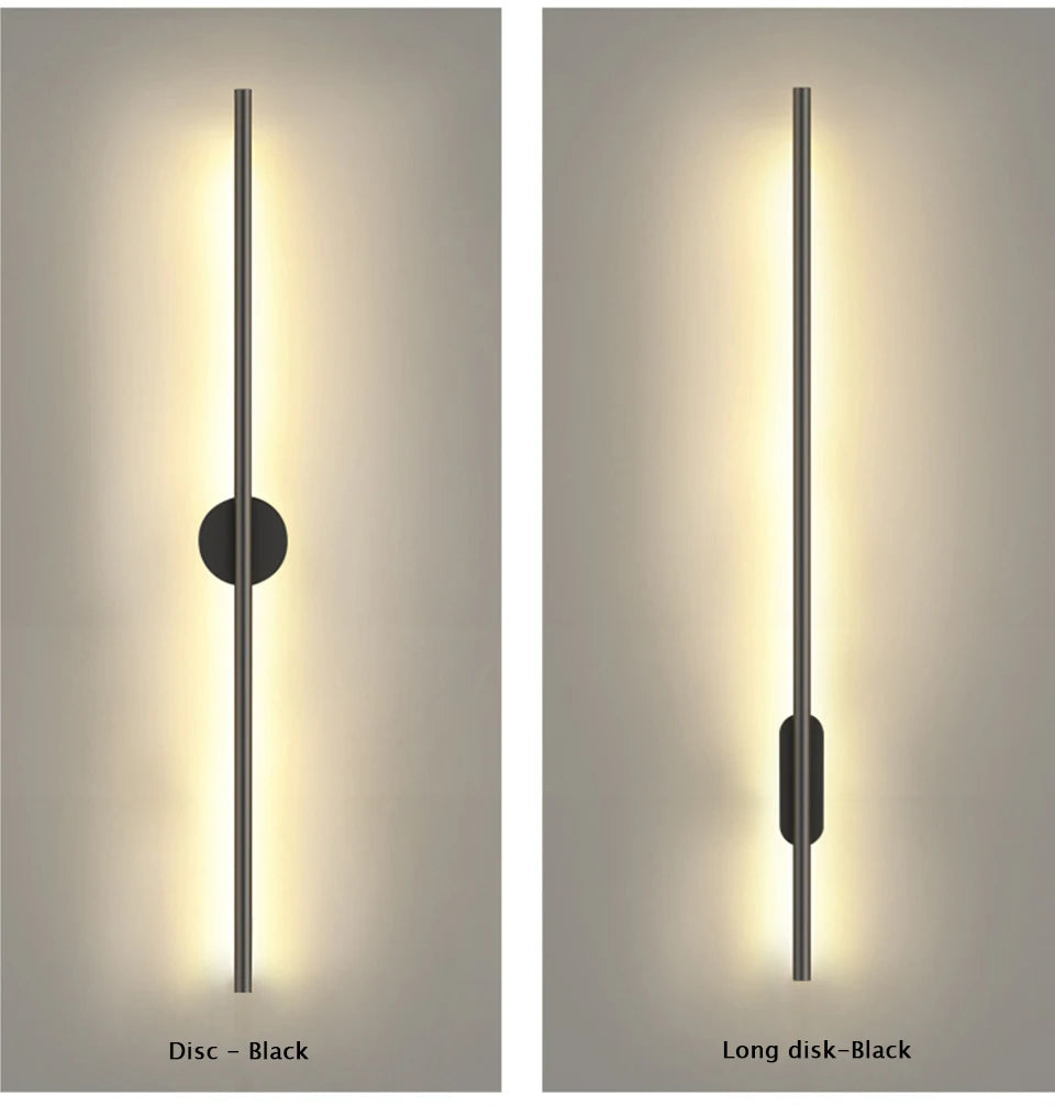 Modern LED Wall Lamp Long Strip Indoor Lighting - Shine Room