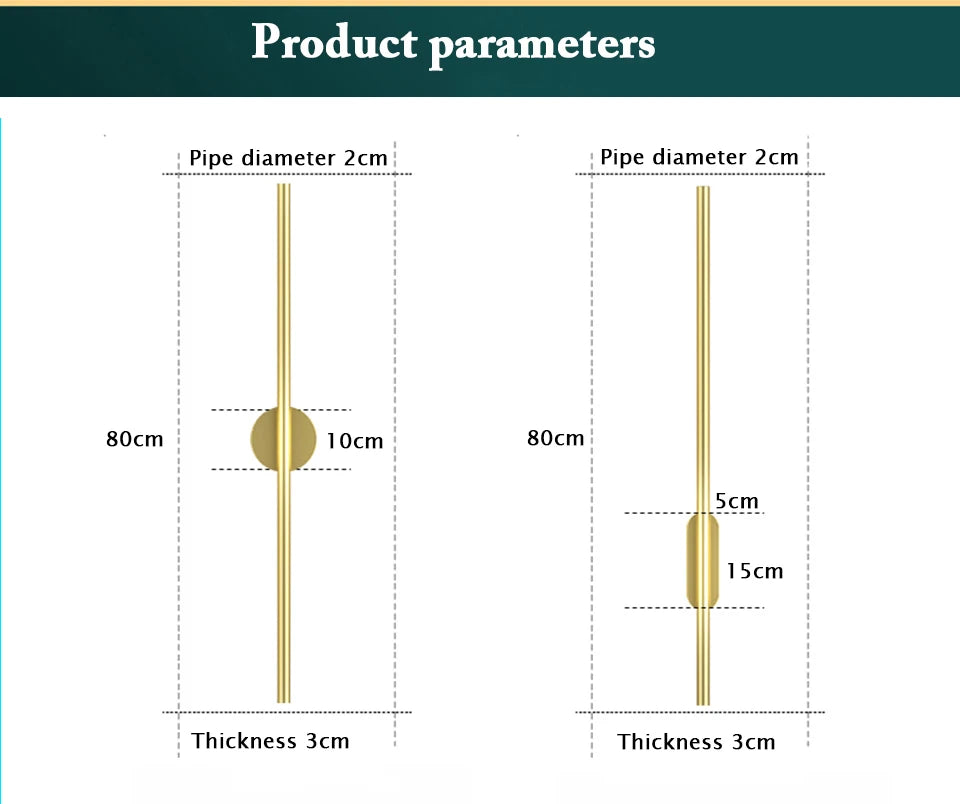 Modern LED Wall Lamp Long Strip Indoor Lighting - Shine Room