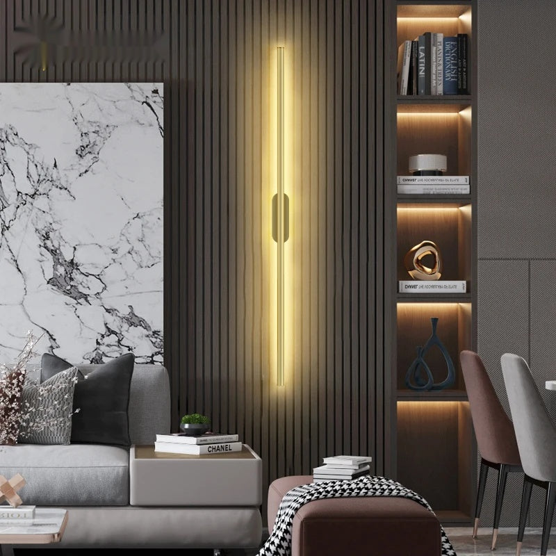 Modern LED Wall Lamp Long Strip Indoor Lighting - Shine Room