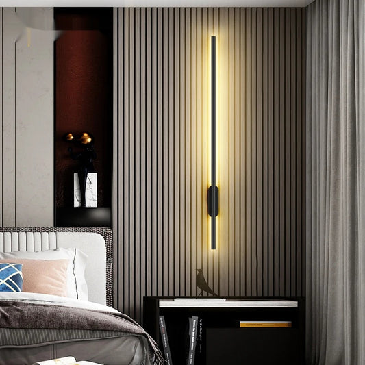 Modern LED Wall Lamp Long Strip Indoor Lighting - Shine Room