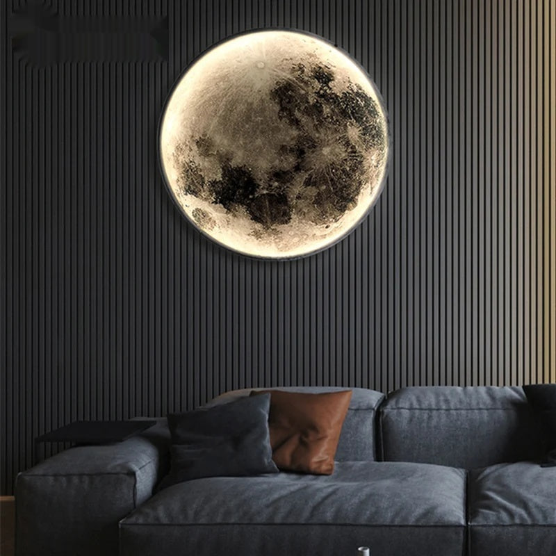 Modern LED Wall Lamp Moon Indoor Lighting Fixture - Shine Room