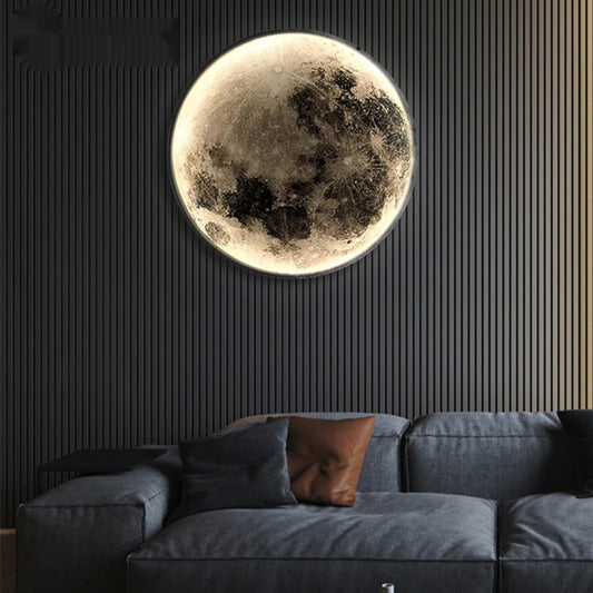 Modern LED Wall Lamp Moon Indoor Lighting Fixture - Shine Room