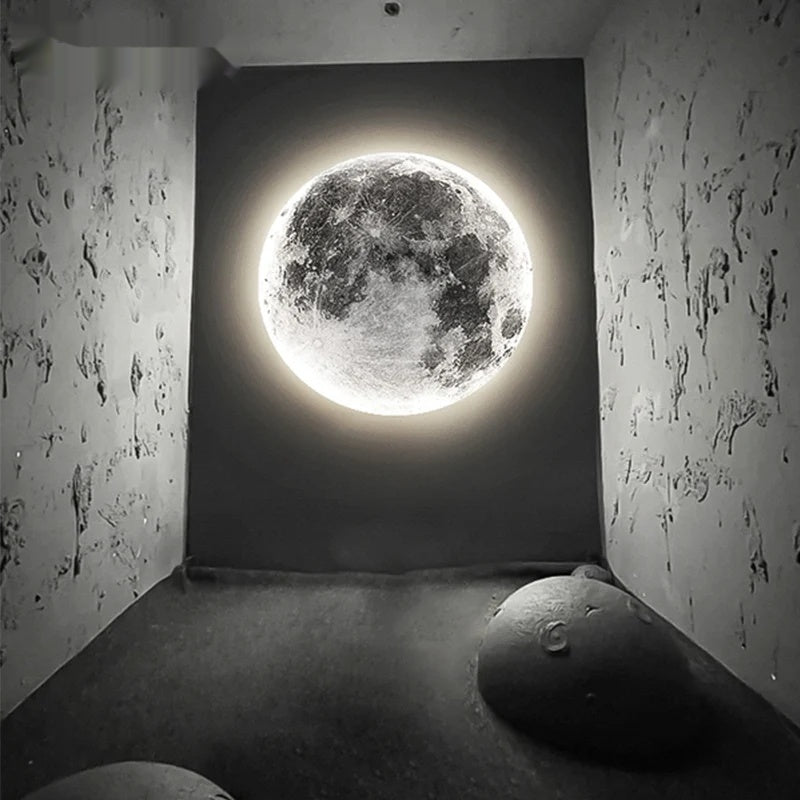 Modern LED Wall Lamp Moon Indoor Lighting Fixture - Shine Room
