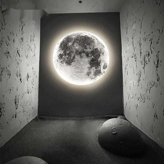 Modern LED Wall Lamp Moon Indoor Lighting Fixture - Shine Room