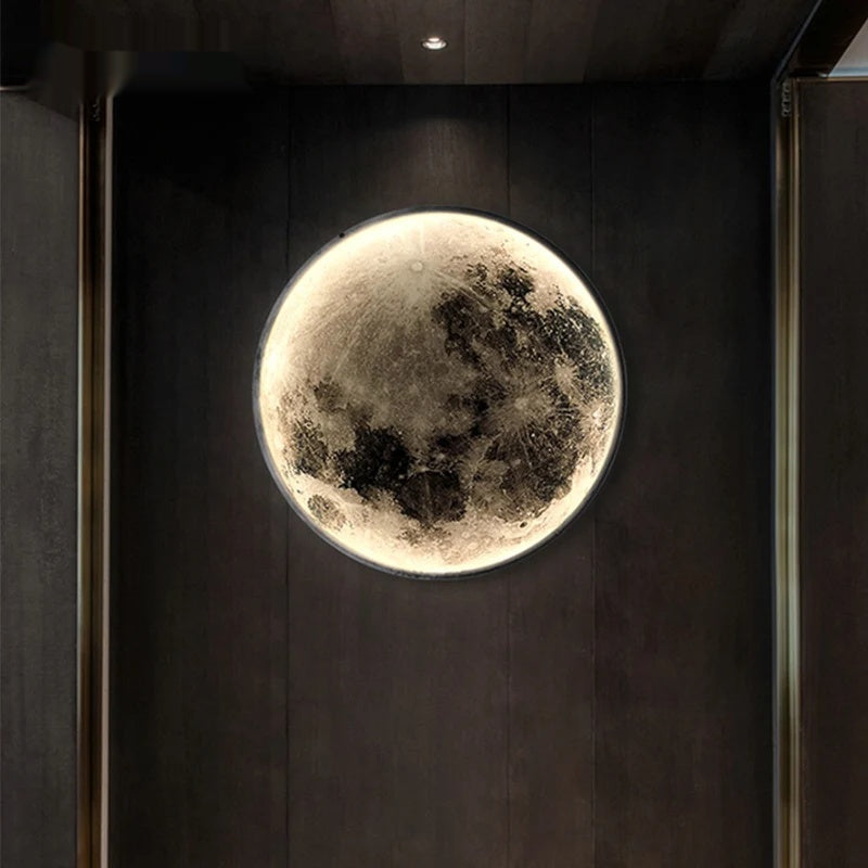 Modern LED Wall Lamp Moon Indoor Lighting Fixture - Shine Room