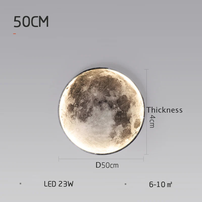 Modern LED Wall Lamp Moon Indoor Lighting Fixture - Shine Room