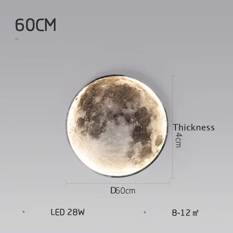 Modern LED Wall Lamp Moon Indoor Lighting Fixture - Shine Room
