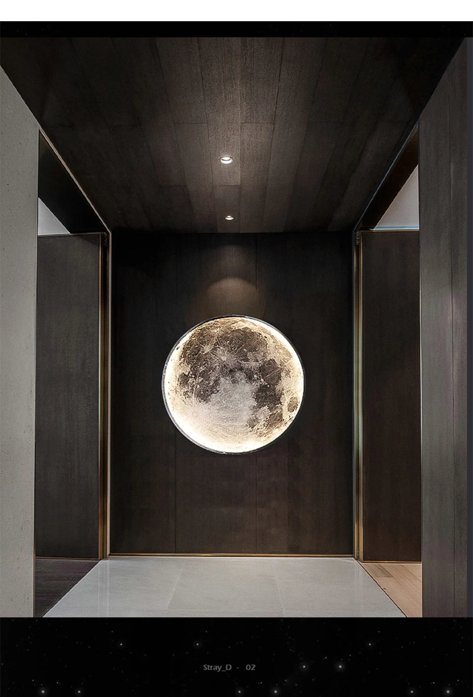 Modern LED Wall Lamp Moon Indoor Lighting Fixture - Shine Room