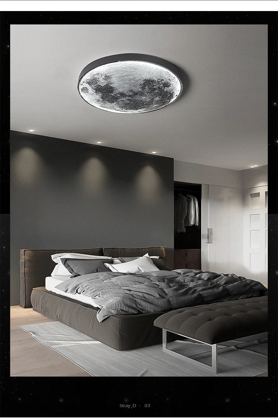 Modern LED Wall Lamp Moon Indoor Lighting Fixture - Shine Room