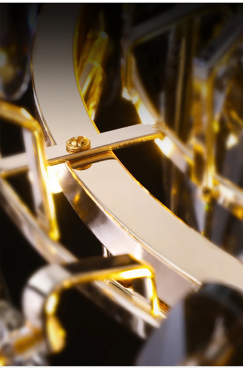 Modern Luxury Crystal Chandelier Round Wave Design - Shine Room