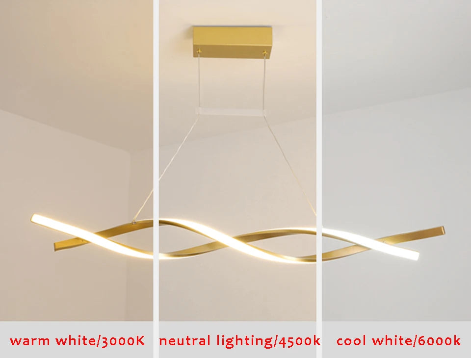 Modern Pendant Chandelier Aluminum Hanging Light - Shine Room