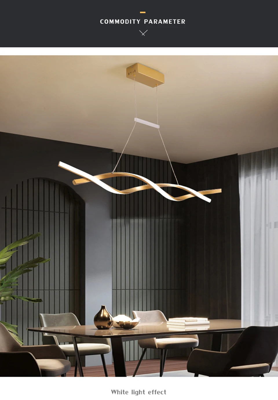 Modern Pendant Chandelier Aluminum Hanging Light - Shine Room