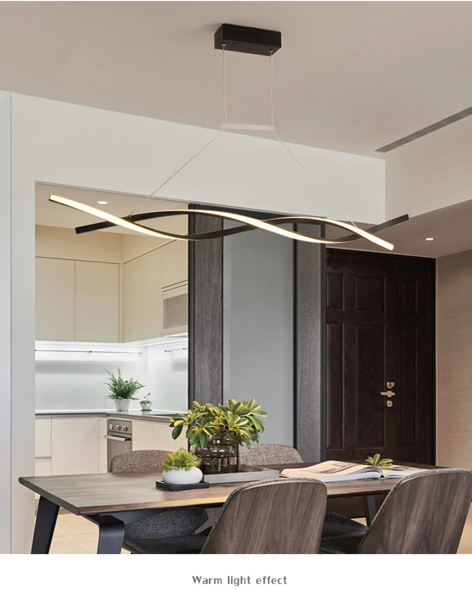 Modern Pendant Chandelier Aluminum Hanging Light - Shine Room