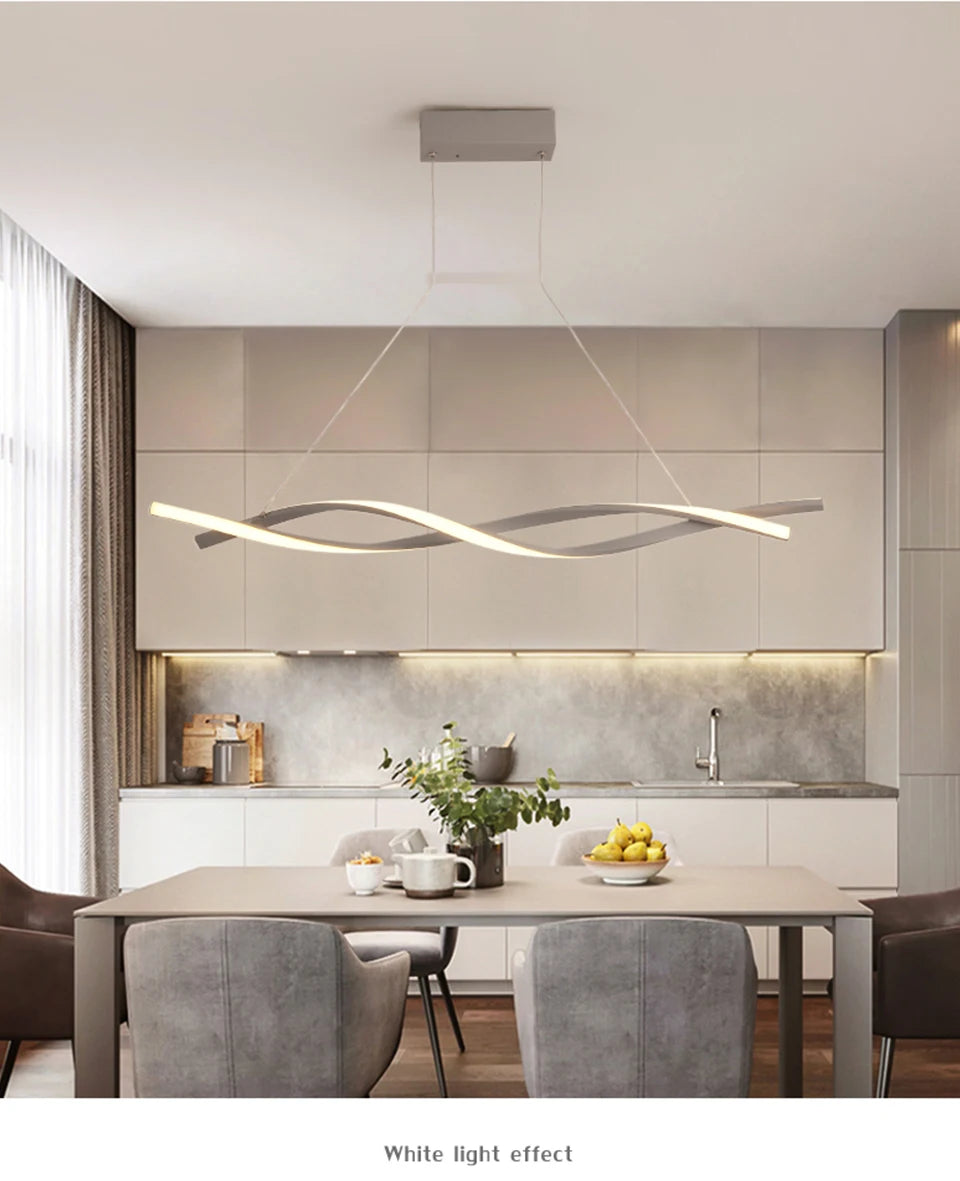 Modern Pendant Chandelier Aluminum Hanging Light - Shine Room