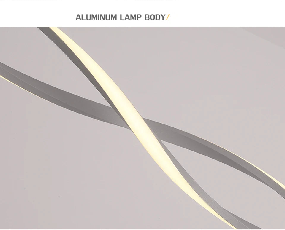 Modern Pendant Chandelier Aluminum Hanging Light - Shine Room