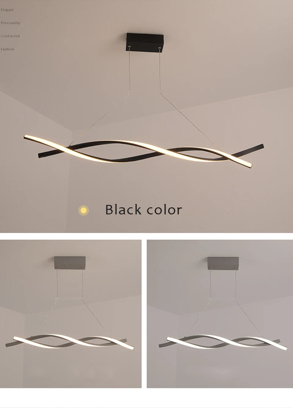 Modern Pendant Chandelier Aluminum Hanging Light - Shine Room