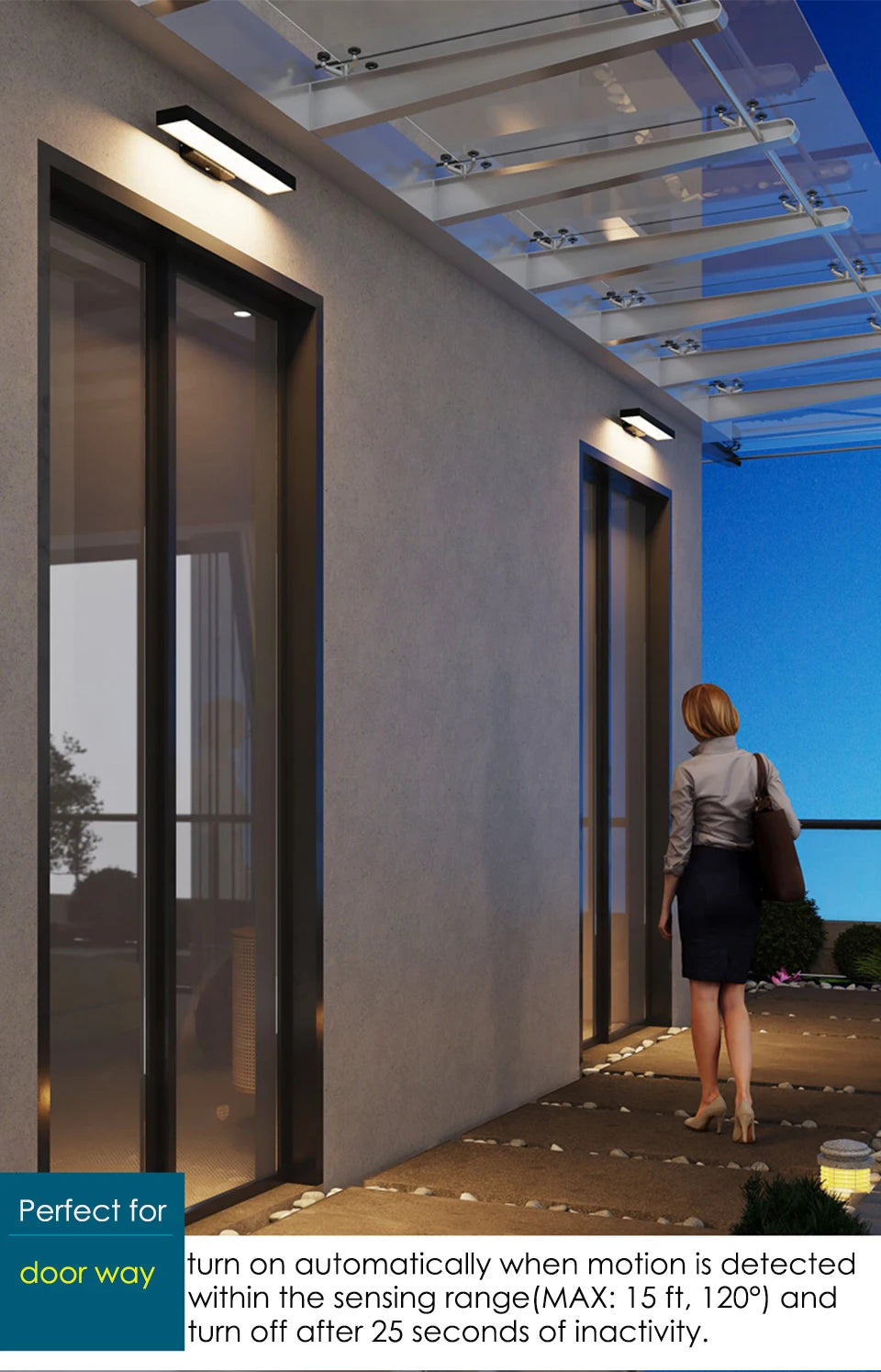 Motion Sensor LED Dusk to Dawn Wall Lights - Shine Room