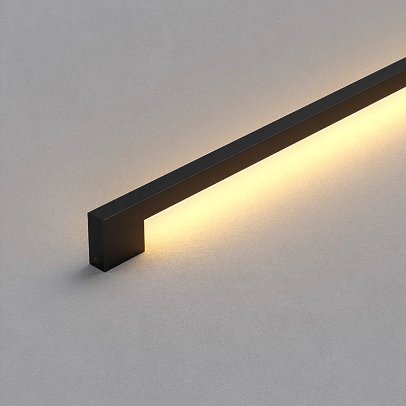 Narrow Black Long Strip Wall Lamp Modern - Shine Room