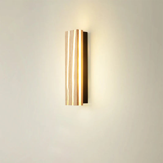 Nordic LED Wooden Wall Sconce Up Down Lighting - Shine Room