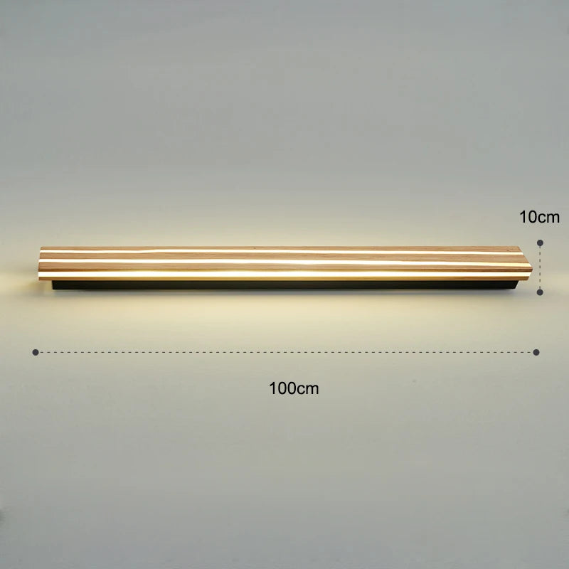 Nordic LED Wooden Wall Sconce Up Down Lighting - Shine Room