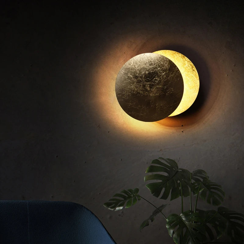Round Wall Lamp Eclipse Indoor Lighting - Shine Room