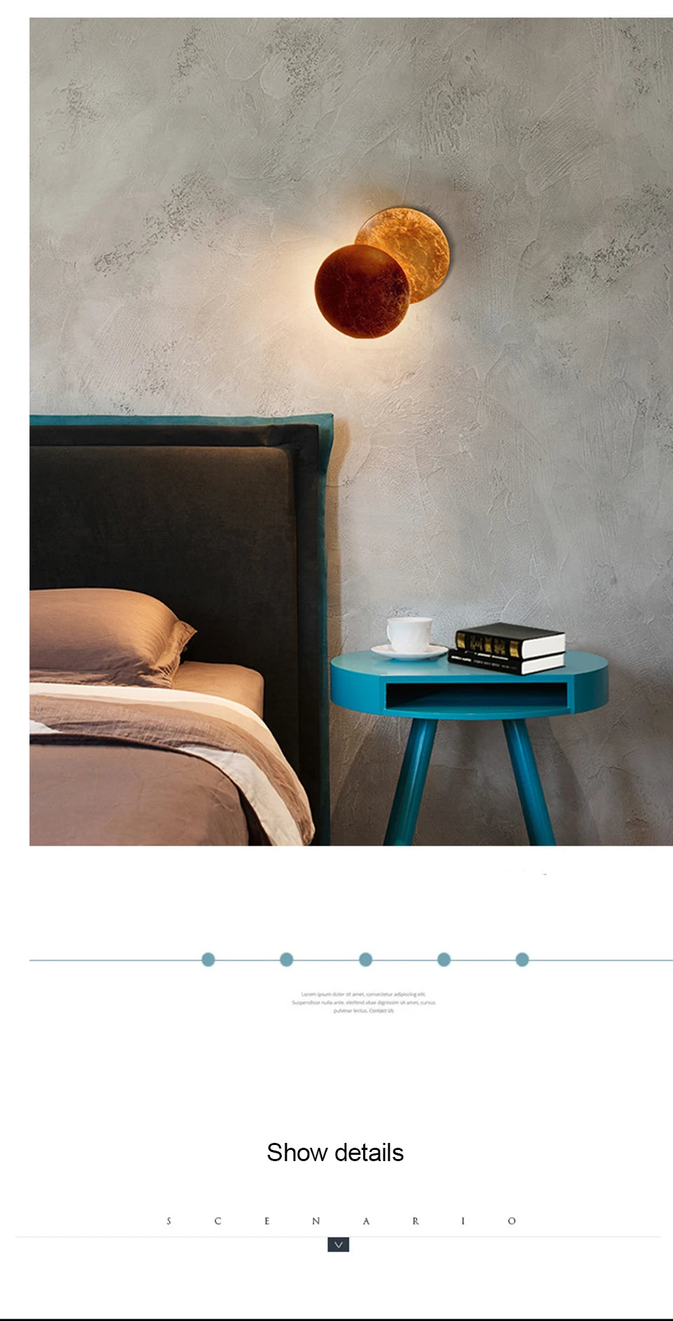 Round Wall Lamp Eclipse Indoor Lighting - Shine Room