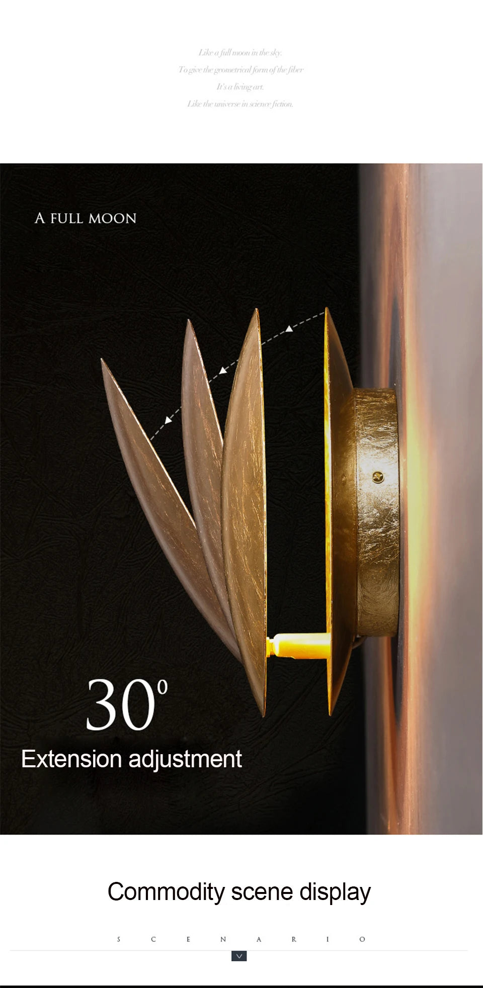 Round Wall Lamp Eclipse Indoor Lighting - Shine Room