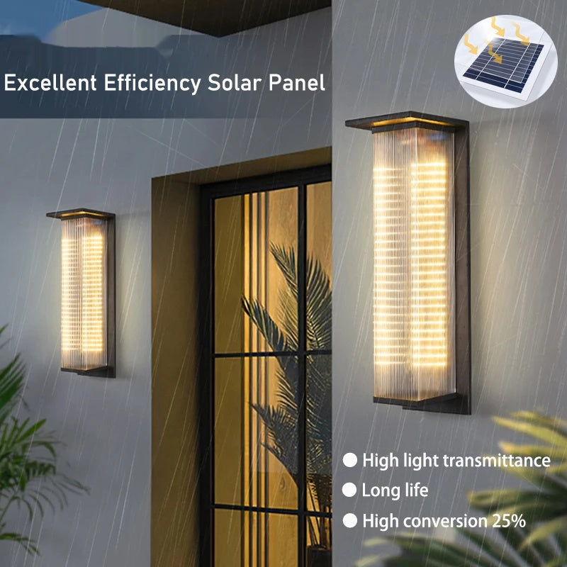 Solar Porch Wall Light Dusk to Dawn Lantern - Shine Room