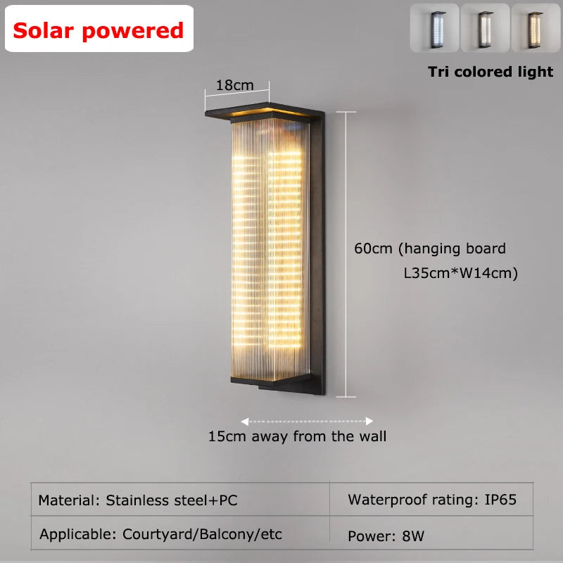 Solar Porch Wall Light Dusk to Dawn Lantern - Shine Room