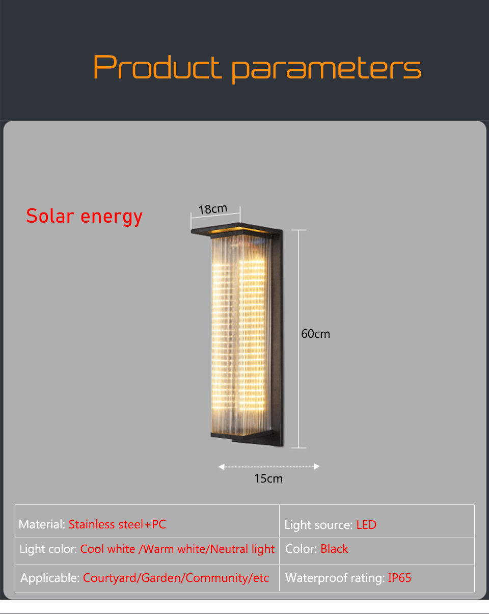 Solar Porch Wall Light Dusk to Dawn Lantern - Shine Room