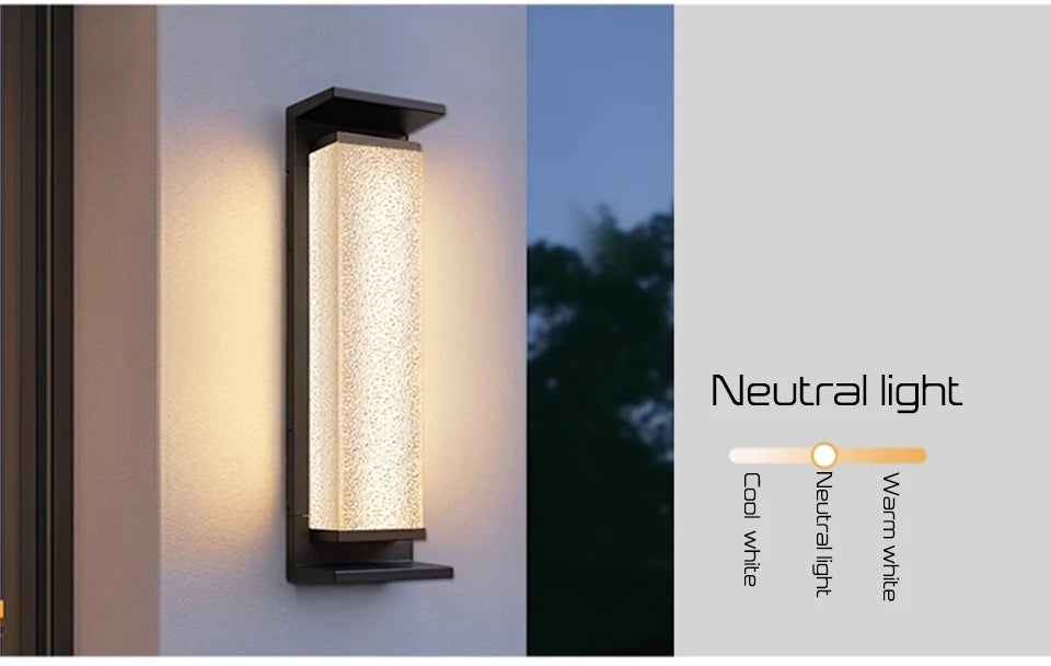 Solar Wall Light Outdoor Dusk to Dawn Lantern - Shine Room