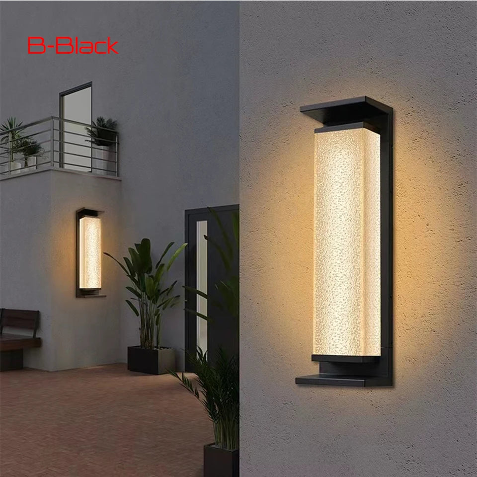 Solar Wall Light Outdoor Dusk to Dawn Lantern - Shine Room