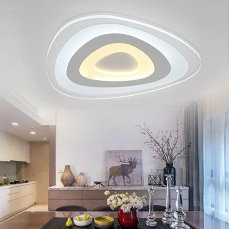 Ultra-thin Triangle LED Ceiling Light Acrylic - Shine Room
