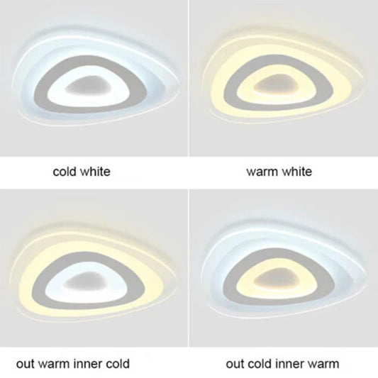 Ultra-thin Triangle LED Ceiling Light Acrylic - Shine Room
