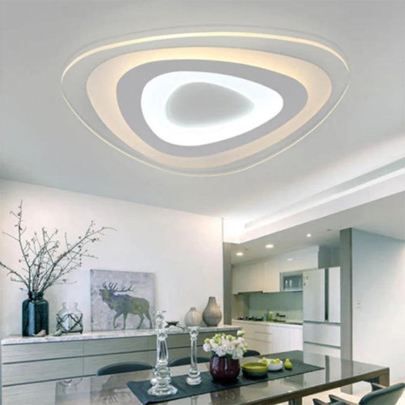 Ultra-thin Triangle LED Ceiling Light Acrylic - Shine Room