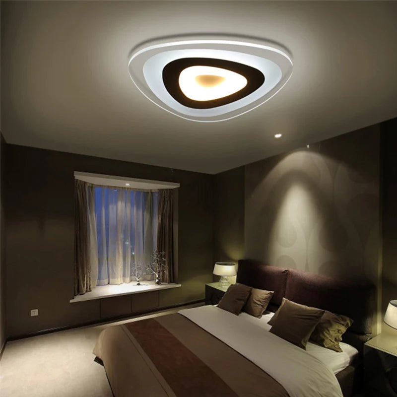 Ultra-thin Triangle LED Ceiling Light Acrylic - Shine Room