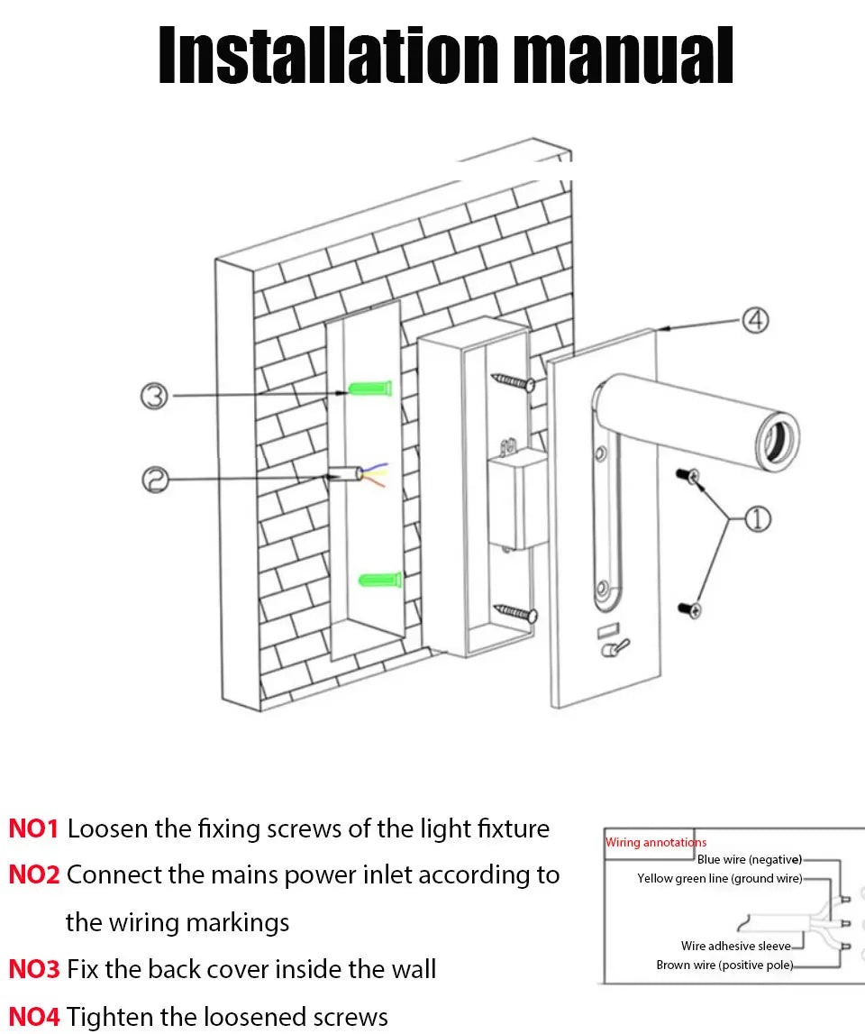 USB Charging Adjustable Wall Lamp 3W - Shine Room