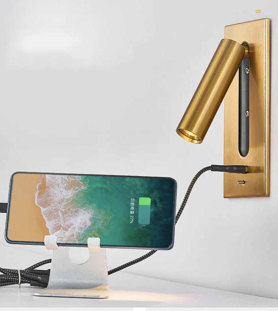 USB Charging Adjustable Wall Lamp 3W - Shine Room