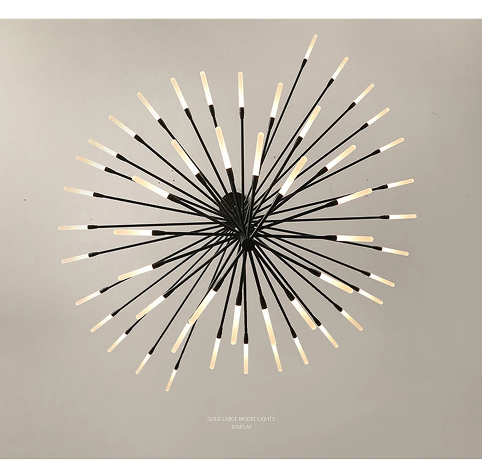 Villa Duplex LED Chandelier Firework Shape Light - Shine Room