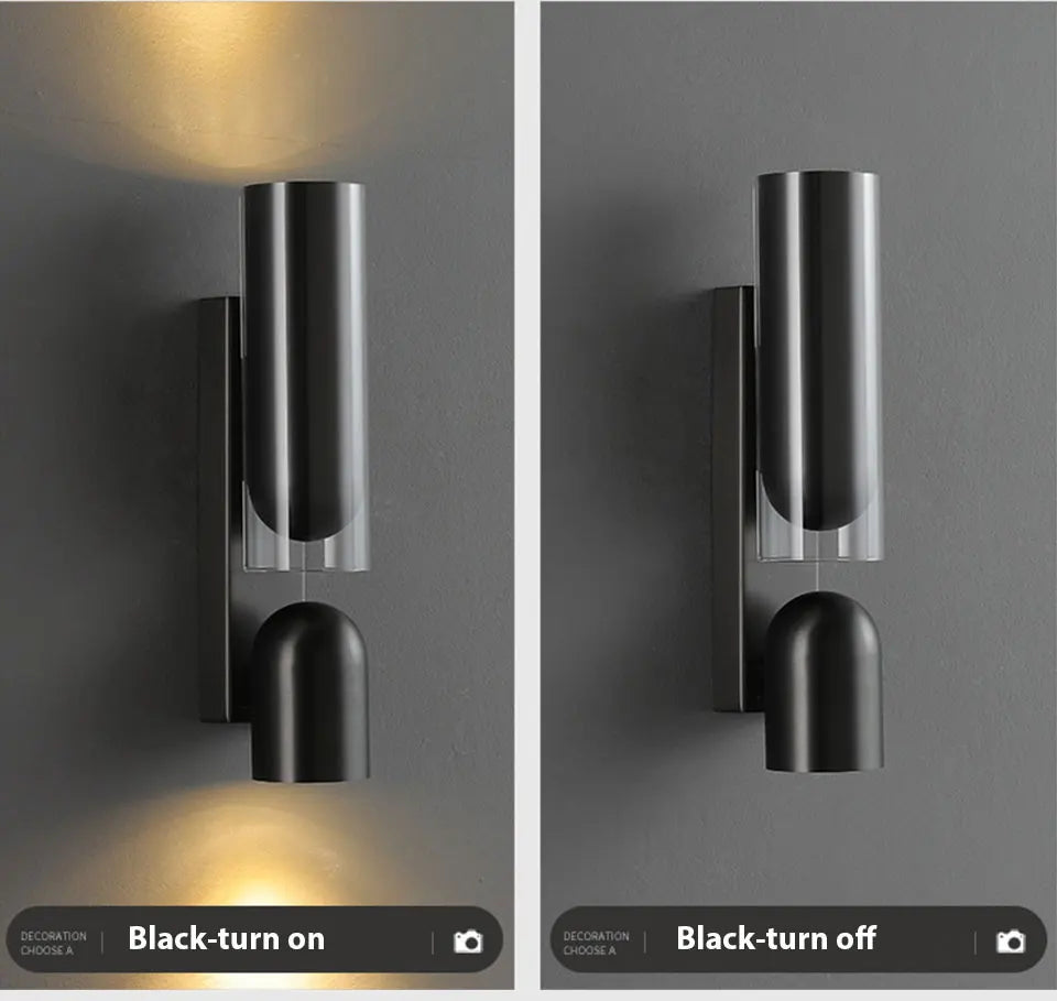 Vintage Glass Wall Lamp Rotatable Indoor Fixtures - Shine Room