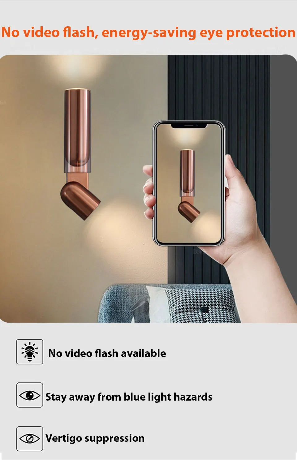 Vintage Glass Wall Lamp Rotatable Indoor Fixtures - Shine Room