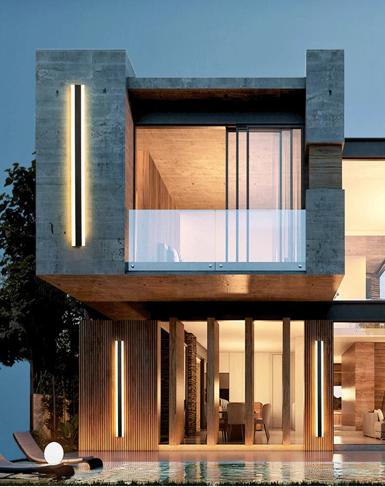 Waterproof Long Strip LED Wall Lamp IP65 - Shine Room